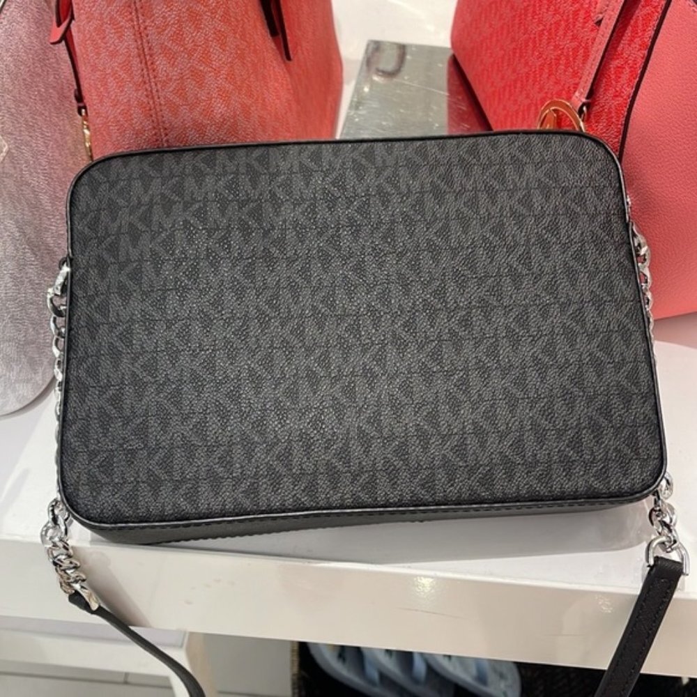 Michael Kors Large Jet Set Item East West Crossbody Black - Picture 12 of 16
